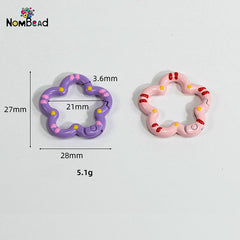 Flower Snap Hook Key Ring