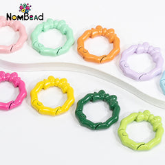 Butterfly Knot Bamboo Knot Key Ring Jewelry Accessories For DIY Phone Chains