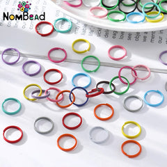 8mm Iron Double Ring Color Candy Color DIY Handmade Jewelry Materials For Keychains Jewelry Accessories