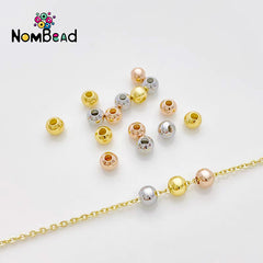 2/3/4mm Iron Beads Space Beads Jewelry Accessories For DIY Phone Chains