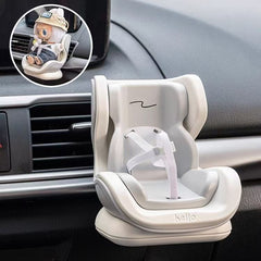 Labubu toy safety seat, air conditioning vent, cute car ornament pendant, car decoration safety seat