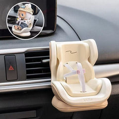 Labubu toy safety seat, air conditioning vent, cute car ornament pendant, car decoration safety seat