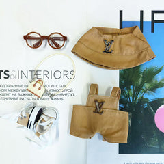 Labubu's clothes lv overalls and some accessories 17cm Doll clothes