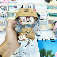 Labubu's clothes lv overalls and some accessories 17cm Doll clothes