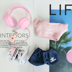 Labubu's clothes adidas Sweaters and some accessories Doll clothes