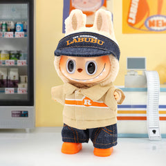 Spot Labubu baby clothes vinyl doll labubu convenience store clothes set plush doll change clothes