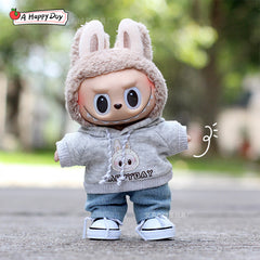 Labubu baby clothes collection creative 17cm doll wearing set labubu vinyl doll clothes accessories