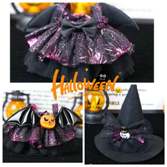 Labubu one two three generation baby clothes halloween party pumpkin devil angel dress dress dress up