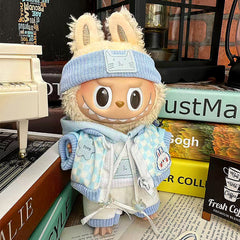 Suitable for labubu clothes labubu baby clothes 17cm plush vinyl can be worn for the first and second generations