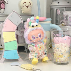 Labubu baby clothes 17 cm, one, two or three generations of dolls, change clothes, baby clothes can be worn for a set, Labubu clothes