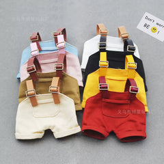 Labubu clothes bucket hat doll overalls hat two-piece set doll doll clothes accessories change