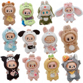 One, two and three generations labubu17cm Labubu clothes 10cm cotton doll cartoon cute plush onesie