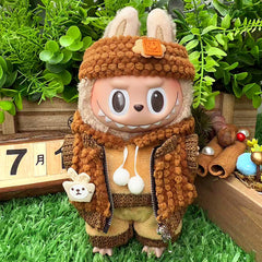 Suitable for labubu clothes labubu baby clothes 17cm plush vinyl can be worn for the first and second generations