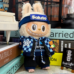 Suitable for labubu clothes labubu baby clothes 17cm plush vinyl can be worn for the first and second generations