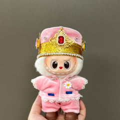 Only the clothes are suitable for Labubu baby clothes, the first, second and third generations labubu clothes, 17cm vinyl pendant, doll set.