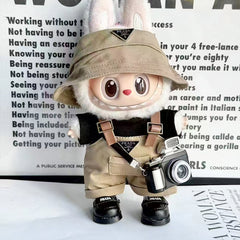 Labubu clothes cute vinyl doll one two three generations labubu baby clothes set sit party accessories