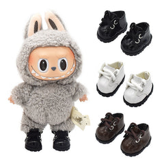 Labubu shoe accessories leather shoes