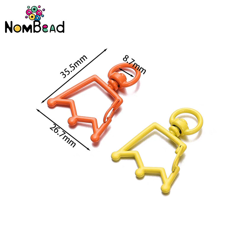 Crown Key Ring Jewelry Accessories For DIY Phone Chains