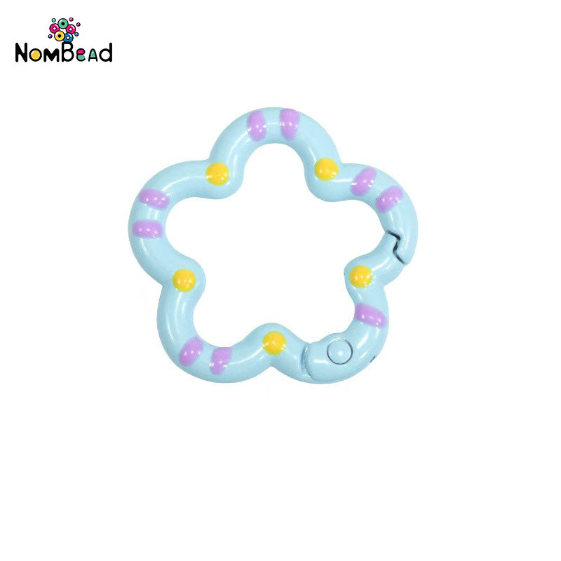 Flower Snap Hook Key Ring