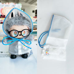 Labubu's clothes Raincoat and some accessories 17cm Doll clothes