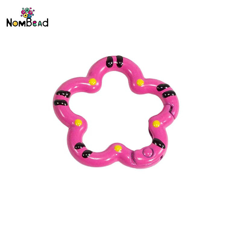 Flower Snap Hook Key Ring