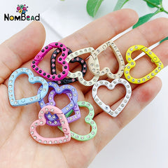 Love studded with diamonds Key Ring Jewelry Accessories For DIY Phone Chains