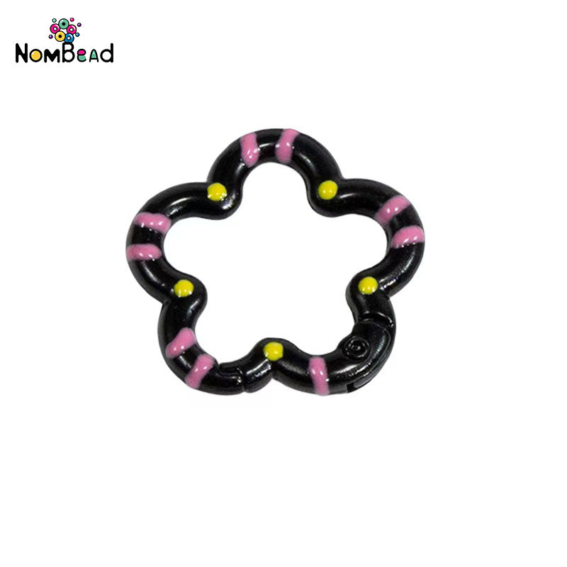 Flower Snap Hook Key Ring