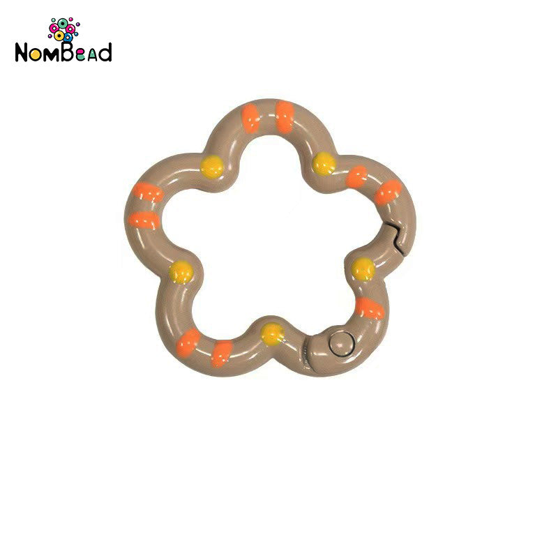 Flower Snap Hook Key Ring