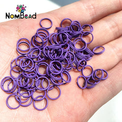 8mm Iron Double Ring Color Candy Color DIY Handmade Jewelry Materials For Keychains Jewelry Accessories