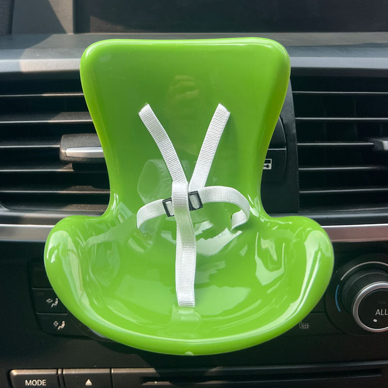 Labubu doll safety seat toy car interior decoration car air outlet decoration aromatherapy