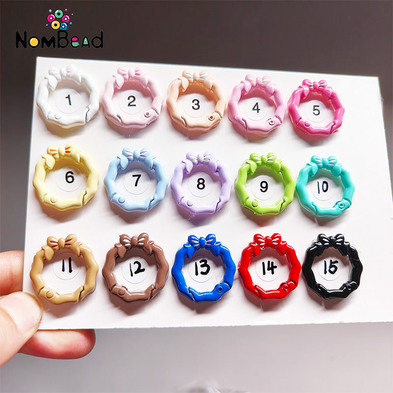 Butterfly Knot Bamboo Knot Key Ring Jewelry Accessories For DIY Phone Chains