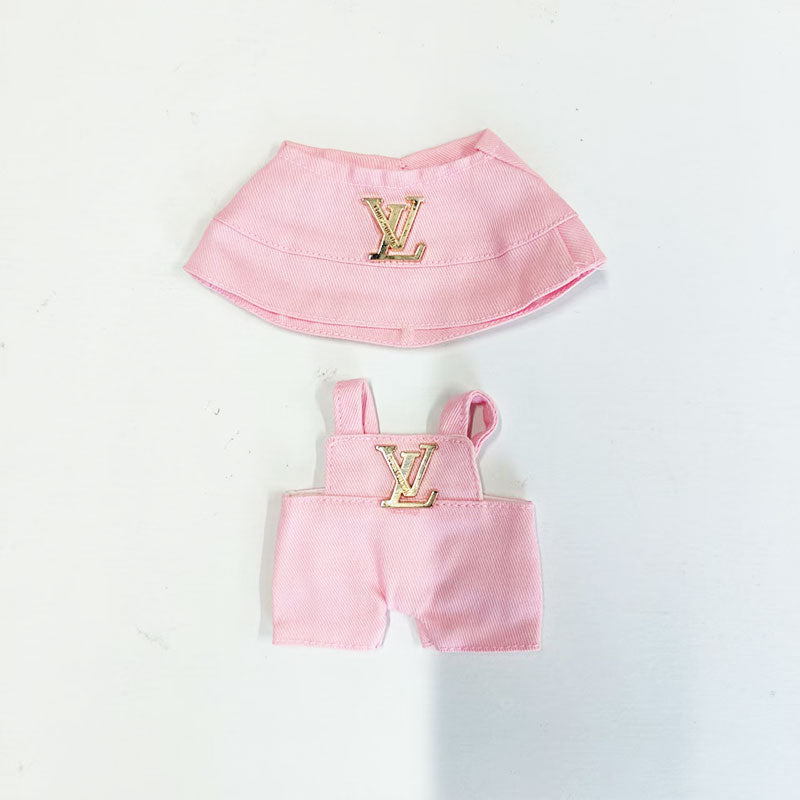 Labubu's clothes lv overalls and some accessories 17cm Doll clothes