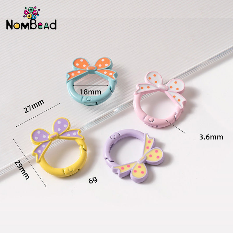 Bowknot Key Ring Jewelry Accessories For DIY Phone Chains