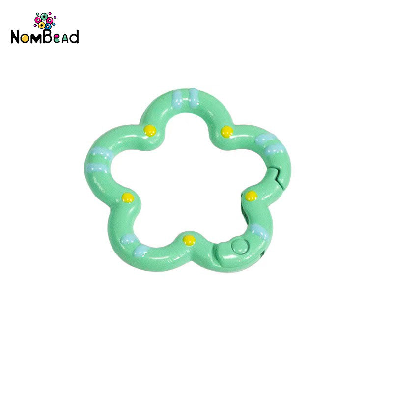Flower Snap Hook Key Ring