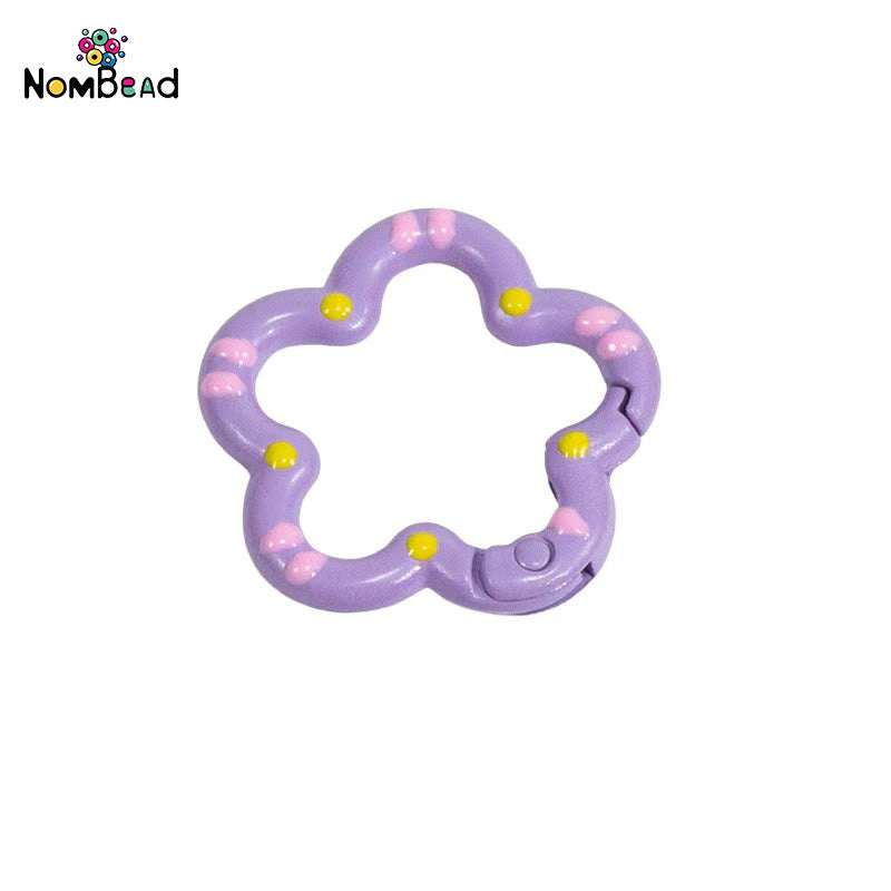 Flower Snap Hook Key Ring