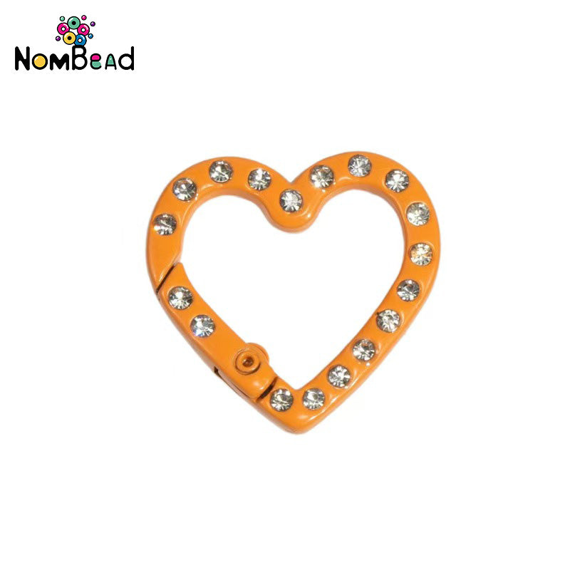Love studded with diamonds Key Ring Jewelry Accessories For DIY Phone Chains
