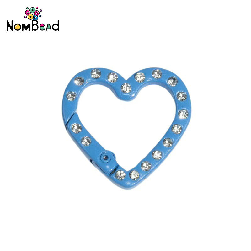 Love studded with diamonds Key Ring Jewelry Accessories For DIY Phone Chains