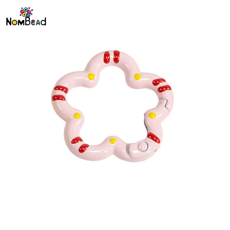 Flower Snap Hook Key Ring