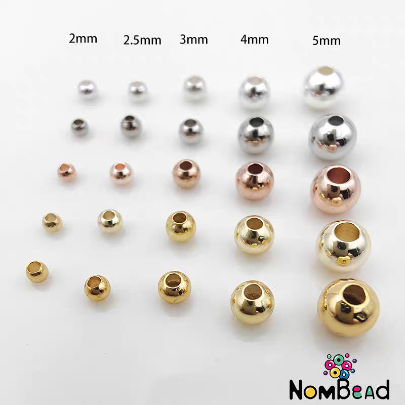 2/3/4mm Iron Beads Space Beads Jewelry Accessories For DIY Phone Chains
