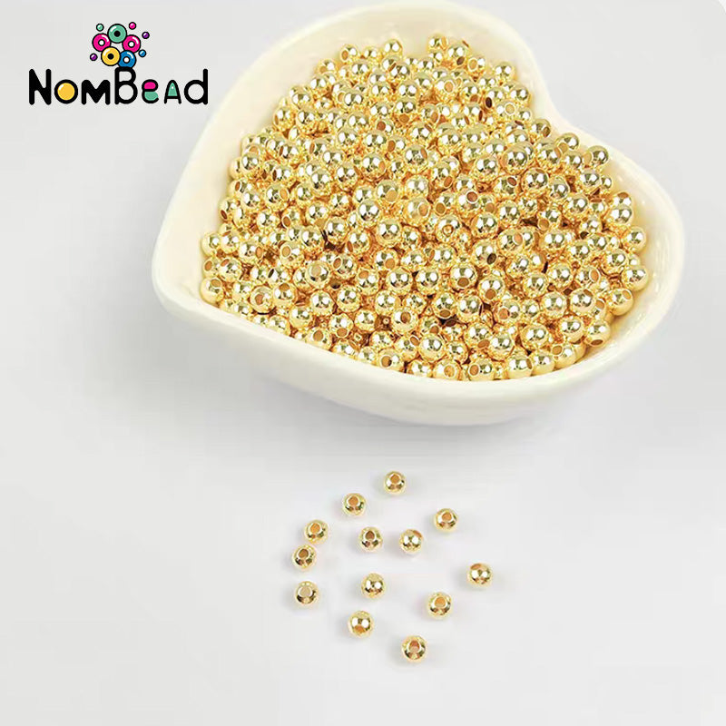 2/3/4mm Iron Beads Space Beads Jewelry Accessories For DIY Phone Chains