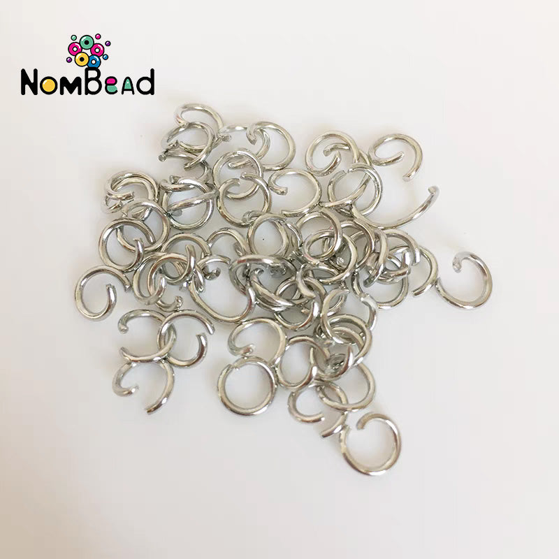 8mm Iron Open Ring Jewelry Accessories For DIY Phone Chains