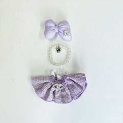 Labubu's clothes cc and diro skirt and some accessories 17cm Doll clothes