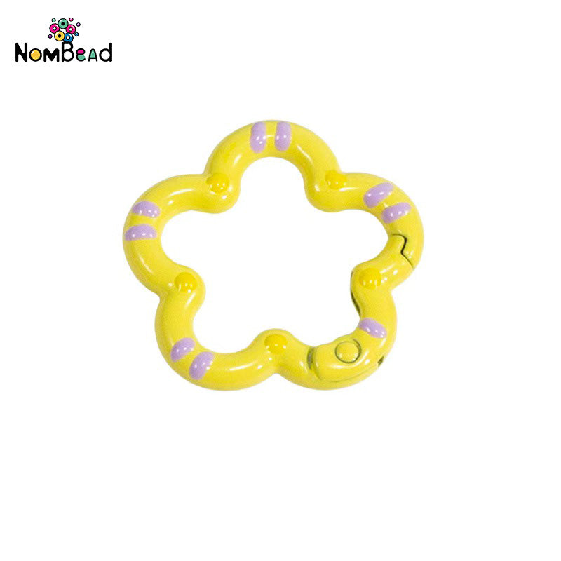 Flower Snap Hook Key Ring