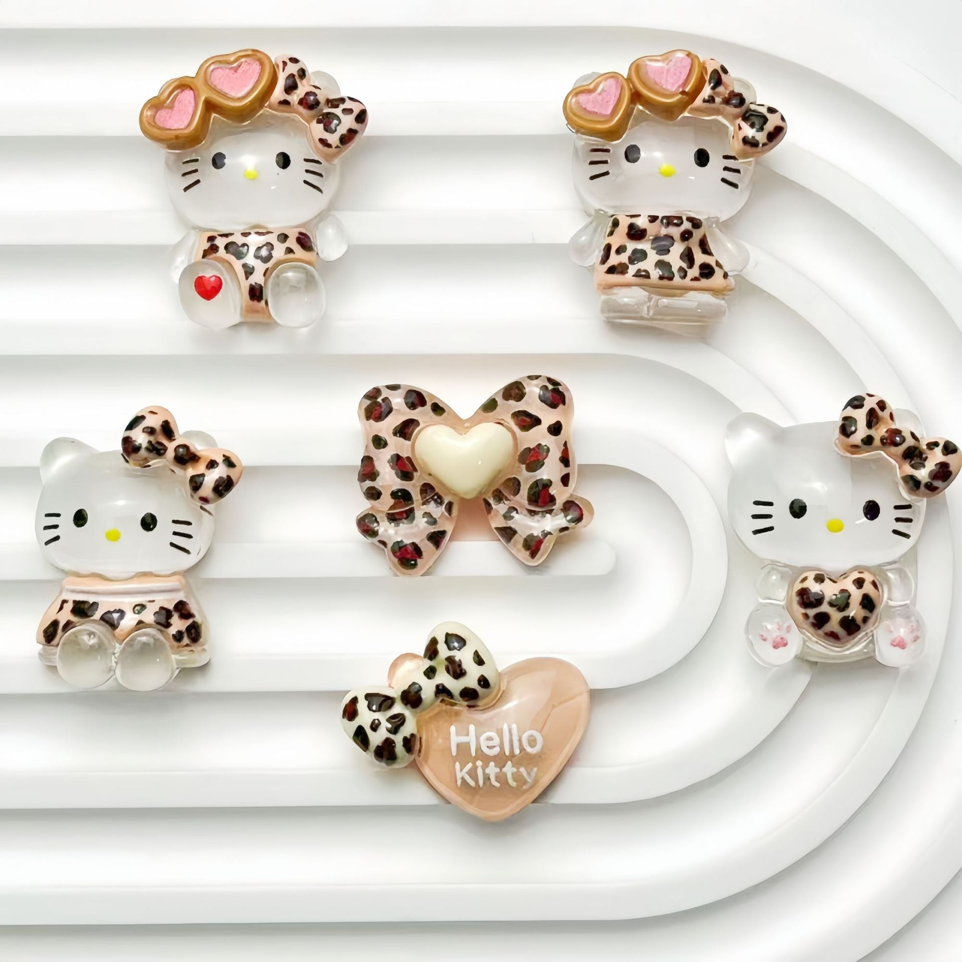 Resin through-hole Hello Kitty Transparent night light