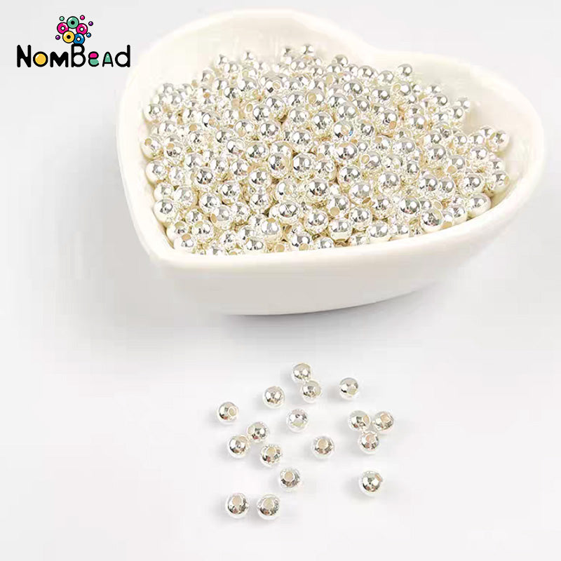 2/3/4mm Iron Beads Space Beads Jewelry Accessories For DIY Phone Chains