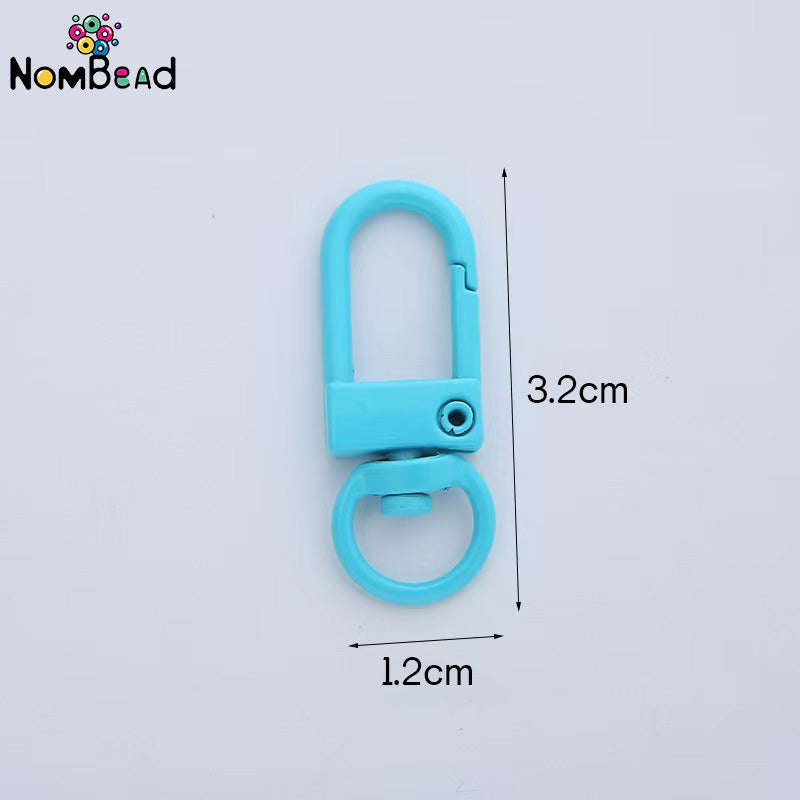 1.2*3.2mm 8-character Buckle Key Chain Jewelry Accessories For DIY Phone Chains