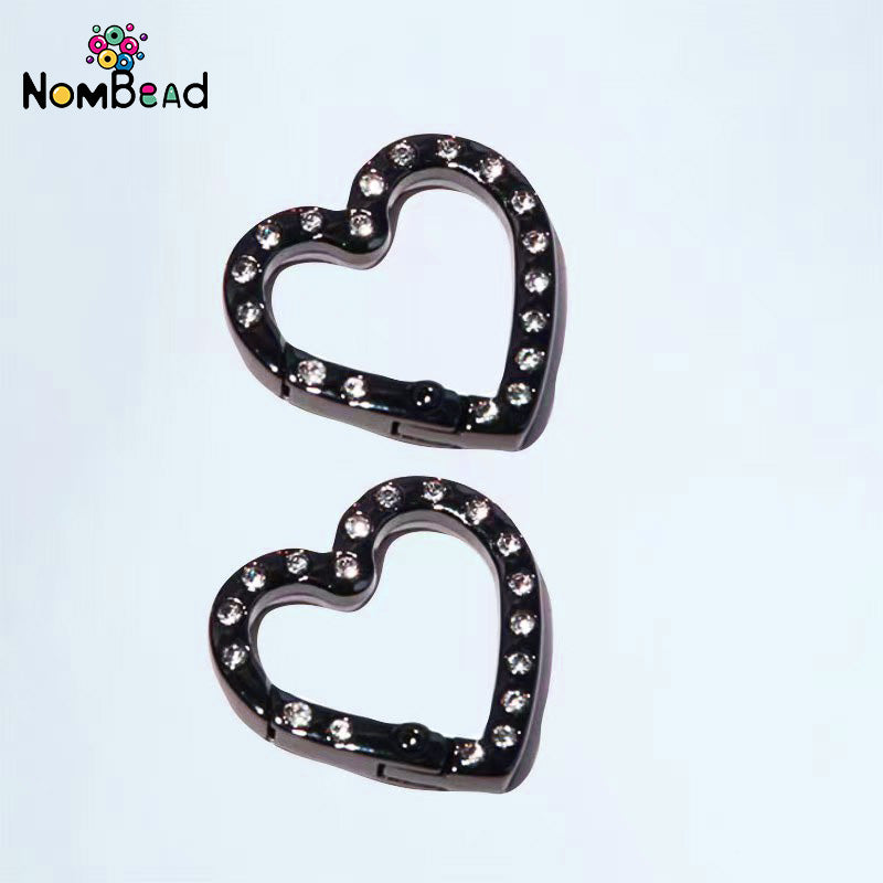 Love studded with diamonds Key Ring Jewelry Accessories For DIY Phone Chains