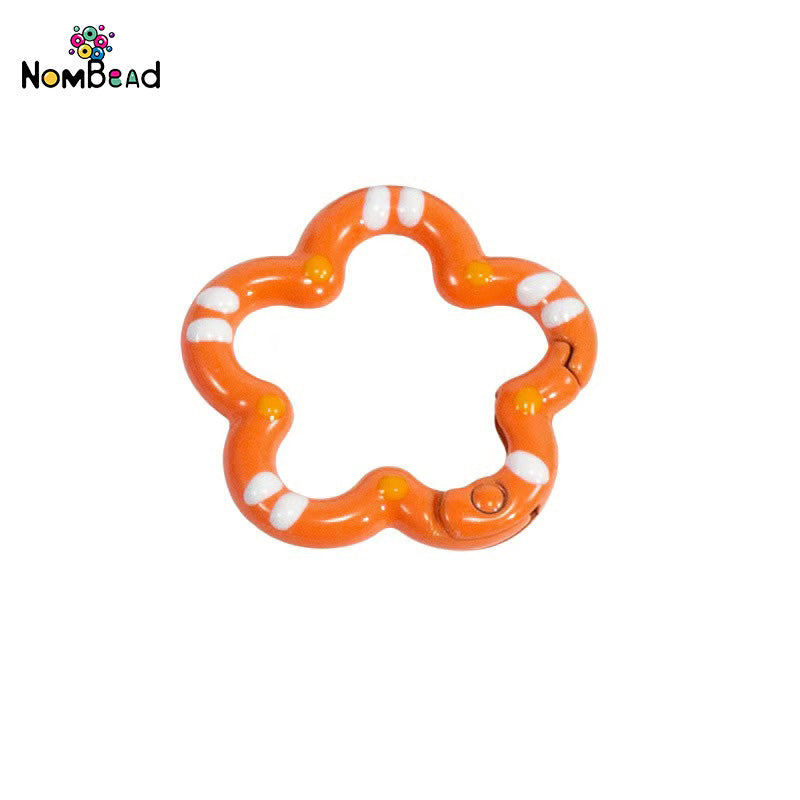 Flower Snap Hook Key Ring