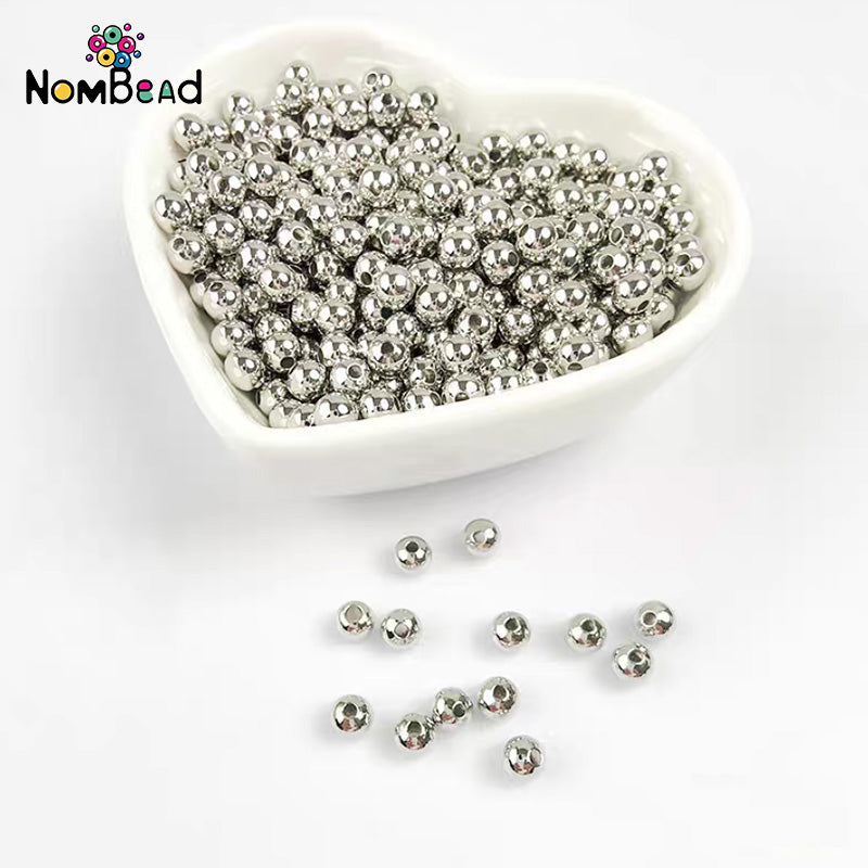 2/3/4mm Iron Beads Space Beads Jewelry Accessories For DIY Phone Chains