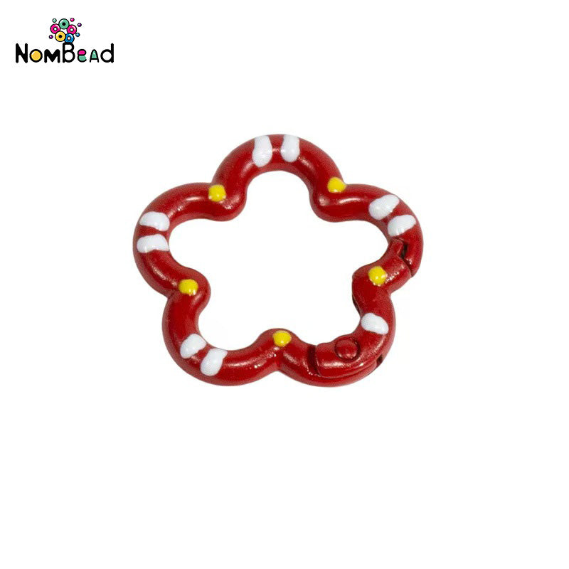 Flower Snap Hook Key Ring